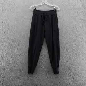 Callia Womens Truelight Cargo Jogger Pants‎ XS Black Lightweight Athletic NEW